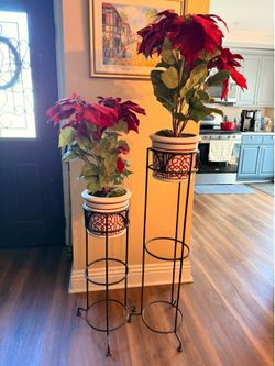 Artificial Poinsettia plants