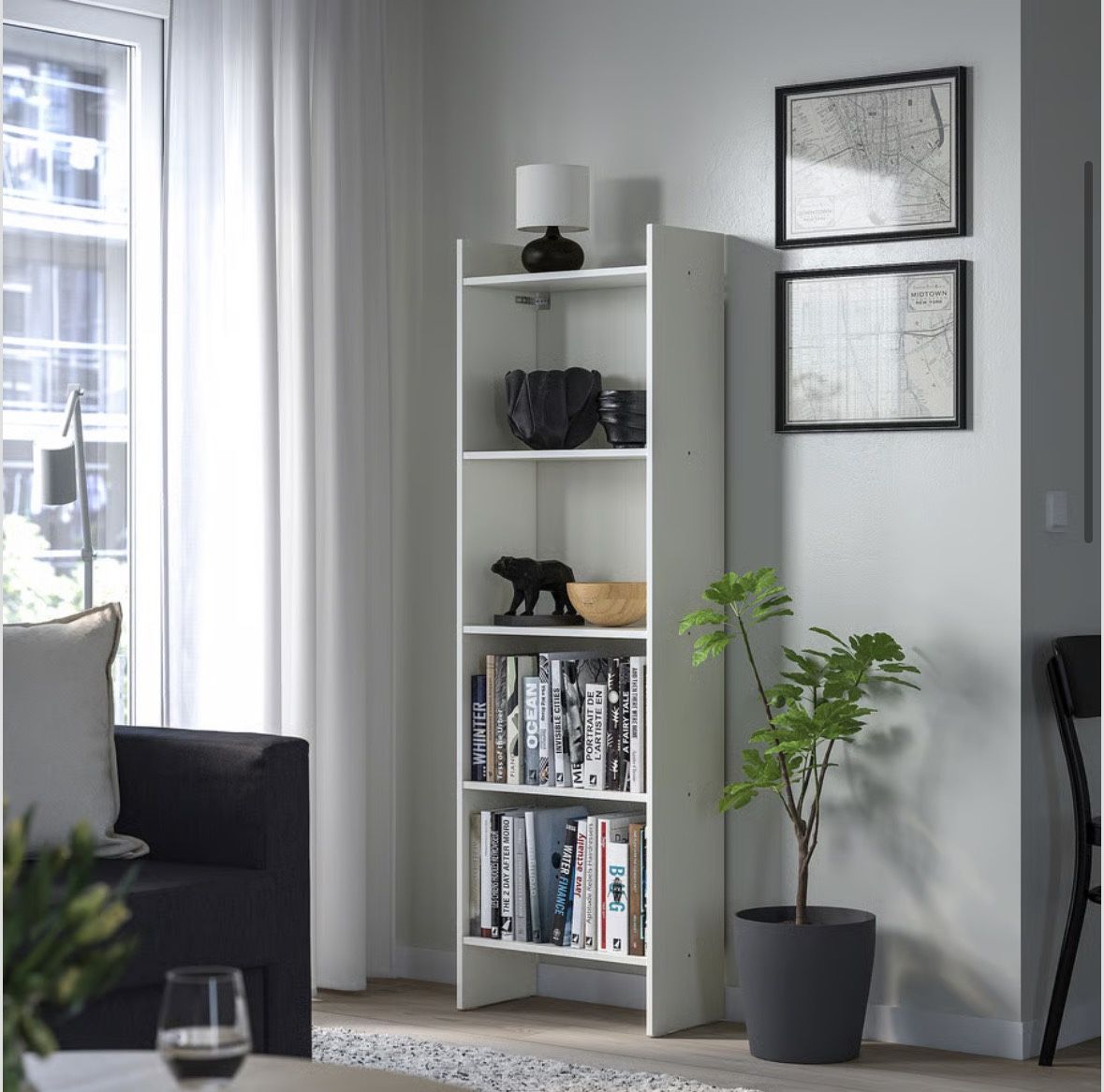 White Bookshelf