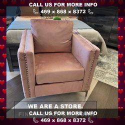 BRAND NEW Lizmont Blush Pink Accent Chair