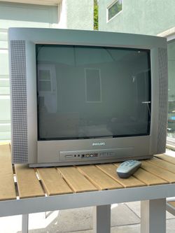 CRT TV 20" Philips w remote, S-video/composite/RF