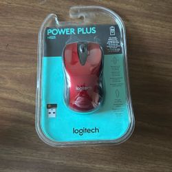 Logitech M525 - Mouse - optical - 5 buttons - wireless - 2.4 GHz - USB wireless receiver - red