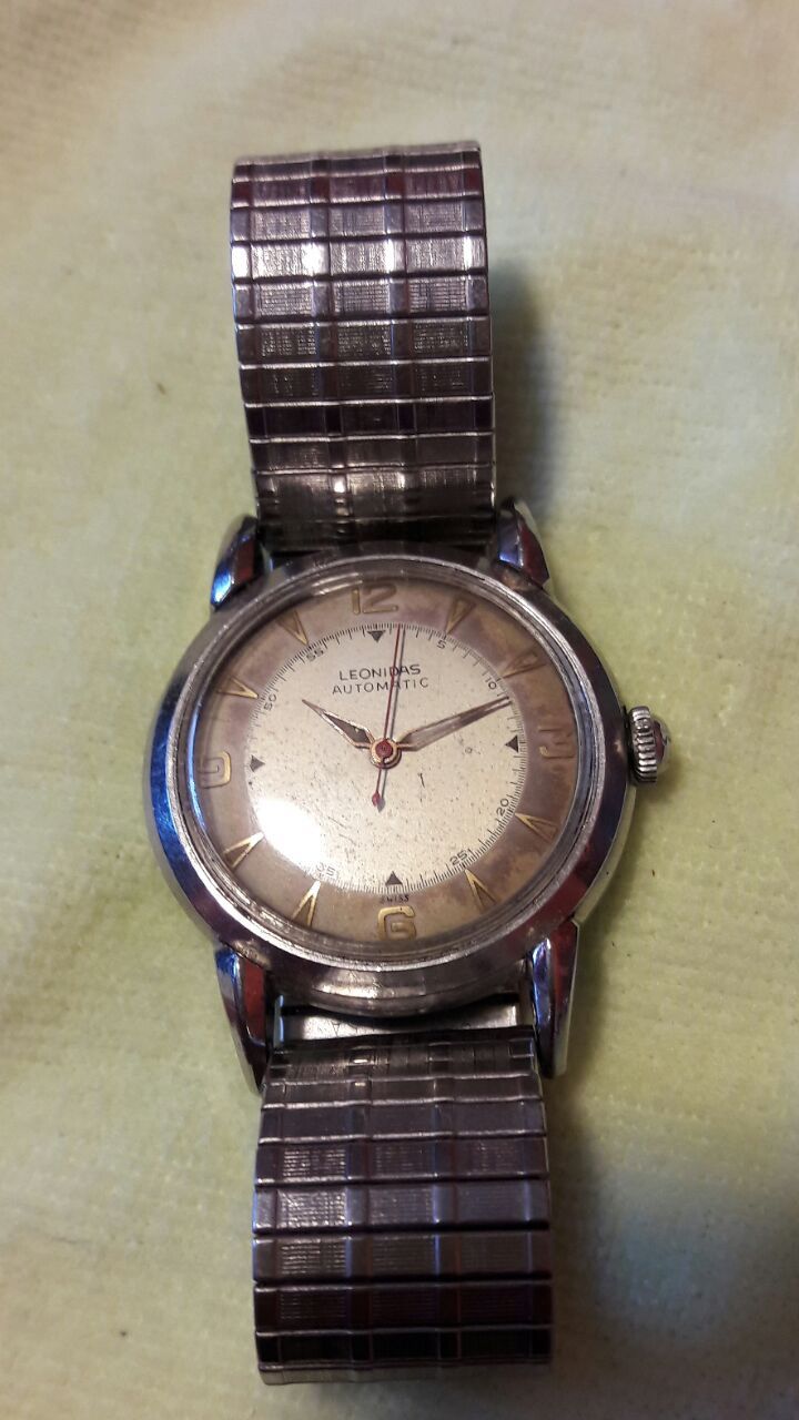 1950s LEONIDAS automatic mens watch.