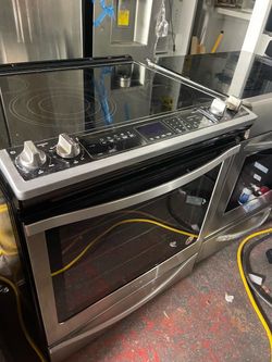 Slide in stove Whirlpool stainless steel