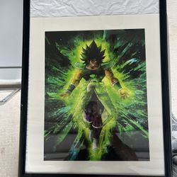 Broly DBZS Print With Frame 