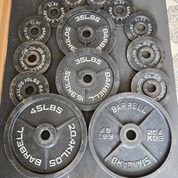 225lb Olympic Weight Plate Set