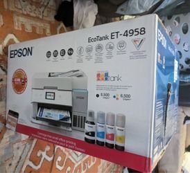 Epson EcoTank ET-4950 Wireless All-in-One Color Supertank Printer (White) — New in Box, Sealed