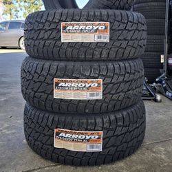 275/55/20 Arroyo AT 4 New Tires Installed And Balanced