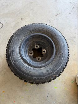 Quad atv tire and rim