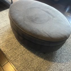 GREY OTTOMAN