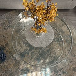Round glass Coffee Table