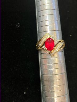 10k gold ring #111702-3 MJ