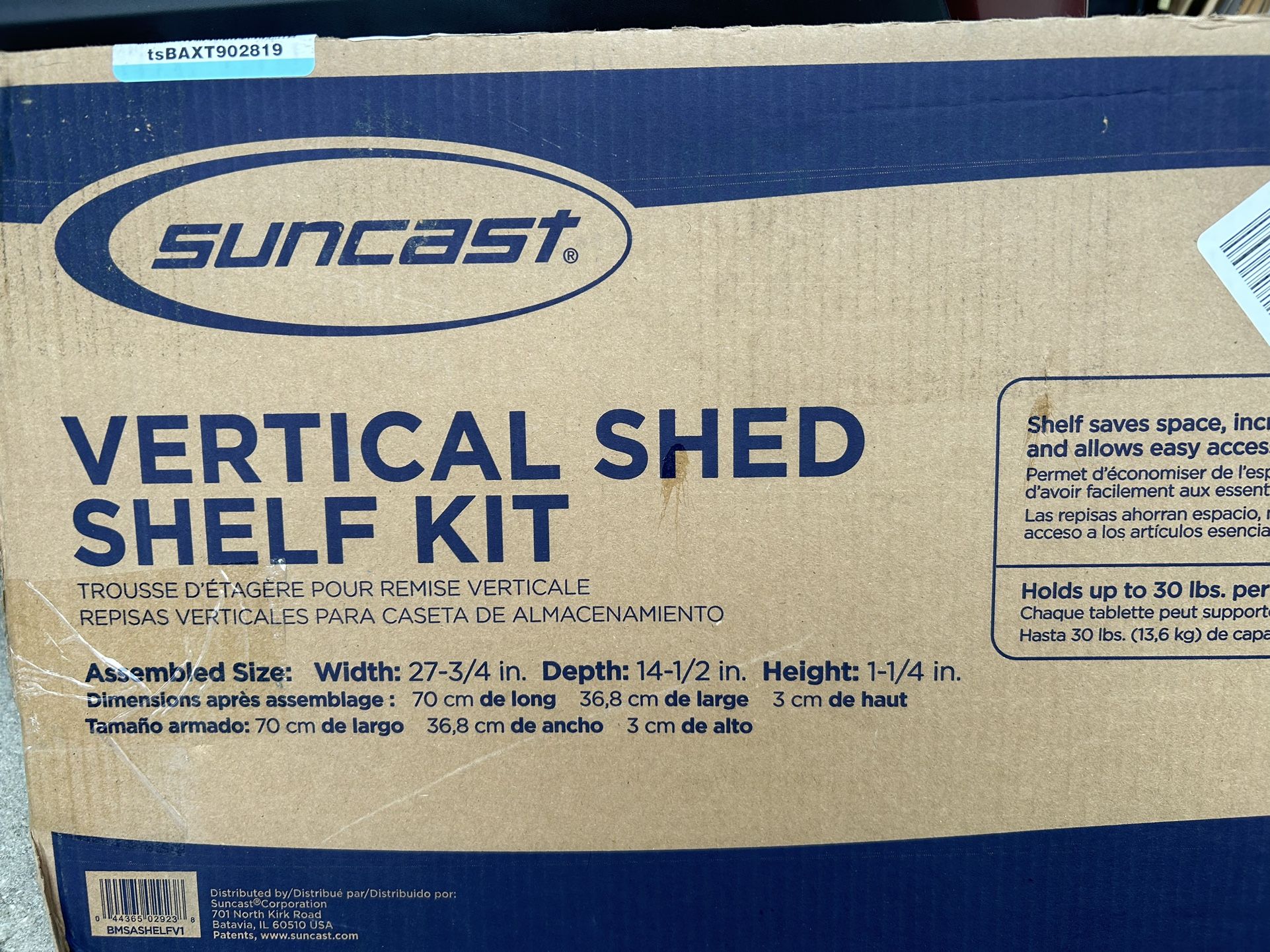 STORAGE SHED SHELF KIT