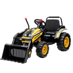Aosom 6V Kids Electric Construction Vehicle with Adjustable Bucket, Yellow