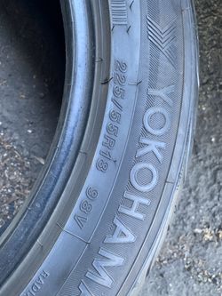 225/55/18. Set of 2 used tires