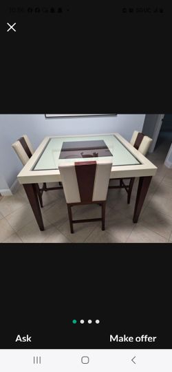 Dinner Table With 4 Chairs For Sale