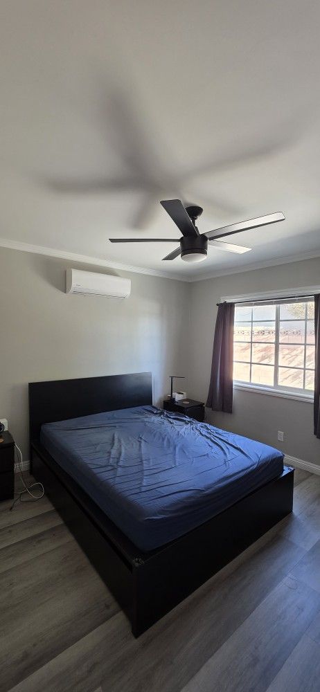 Ikea Malm Queen High Bed Frame, Nightstands, Casper Cooling Select 12" Memory Foam Mattress