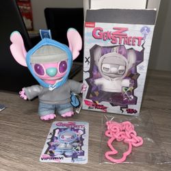 Authentic Miniso Disney Stitch Gen Z Street Box Pendant - Vaporwave