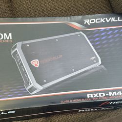 Rockville Amplifier and Capacitor ( Combo Deal)
