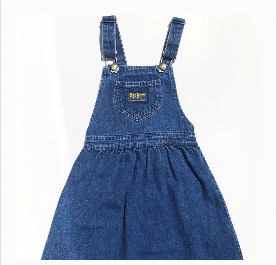 Vintage Oshkosh B’Gosh Denim Overall Jumper Dress