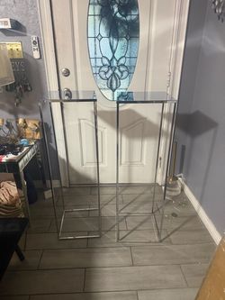 NUPTIO silver Vases Wedding Centerpieces, Geometric Stand, 39.4