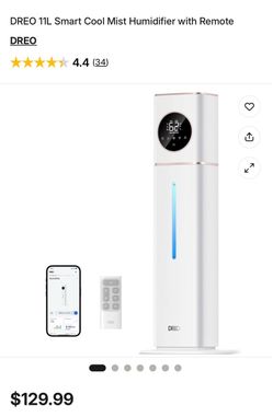 Dreo 11L Smart Cool Mist Humidifier with Remote