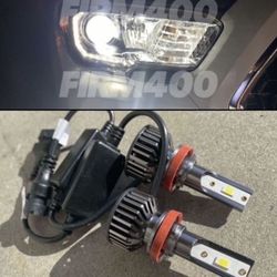 H11 6000K BRIGHT WHITE LED LIGHTS $35