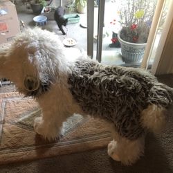 Giant Plush English Sheep Dog by Costco..30” tall X 40” long