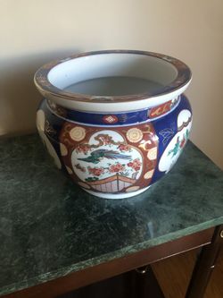 Vintage Gold Imari Japanese Planter