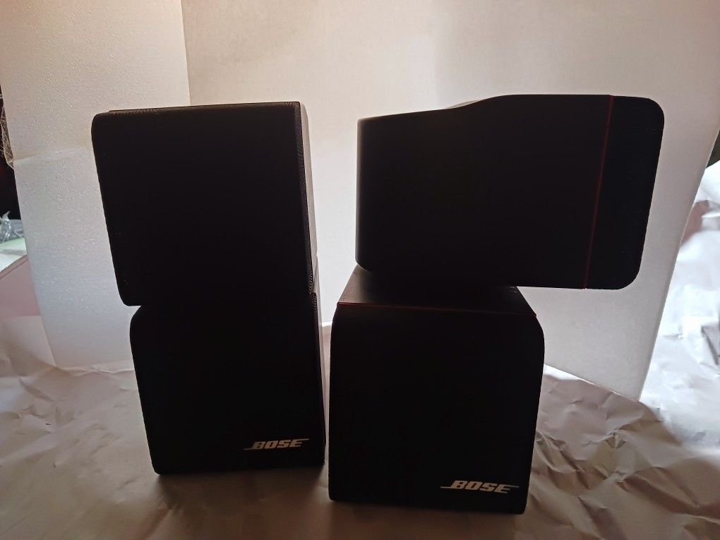 Like New Been In Storage Bose Double Dual Cube 2 Plus 2 (4) Acousticimass Lifestyle Surroundound