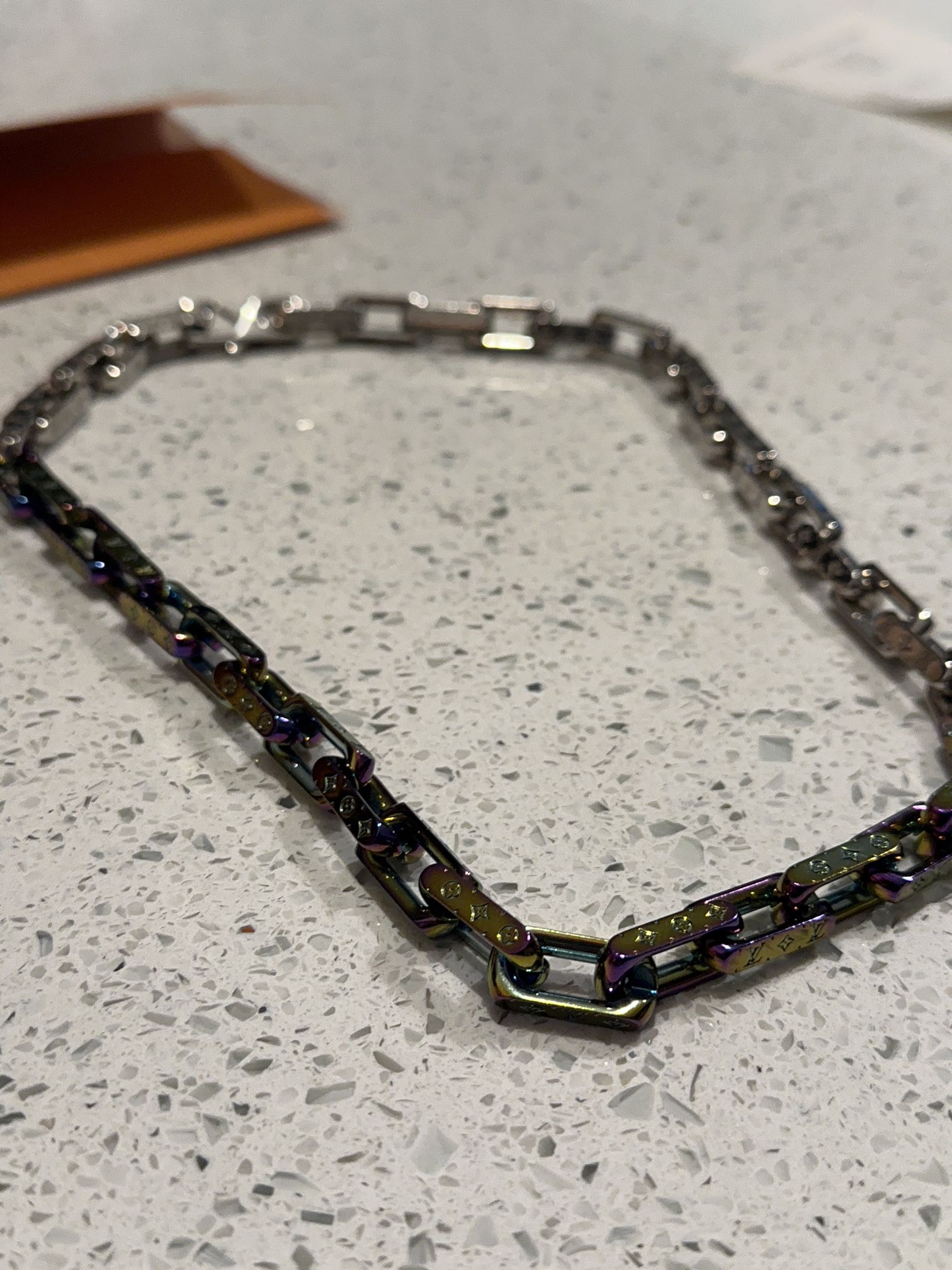 Louis Vuitton Monogram Collier Rainbow Chain Necklace