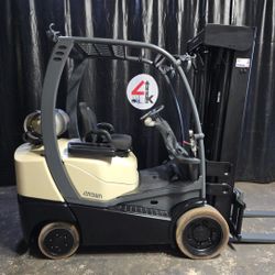2018 Crown C5, 5000 Lbs, 4-Stage Mast 258”, LPG Forklift