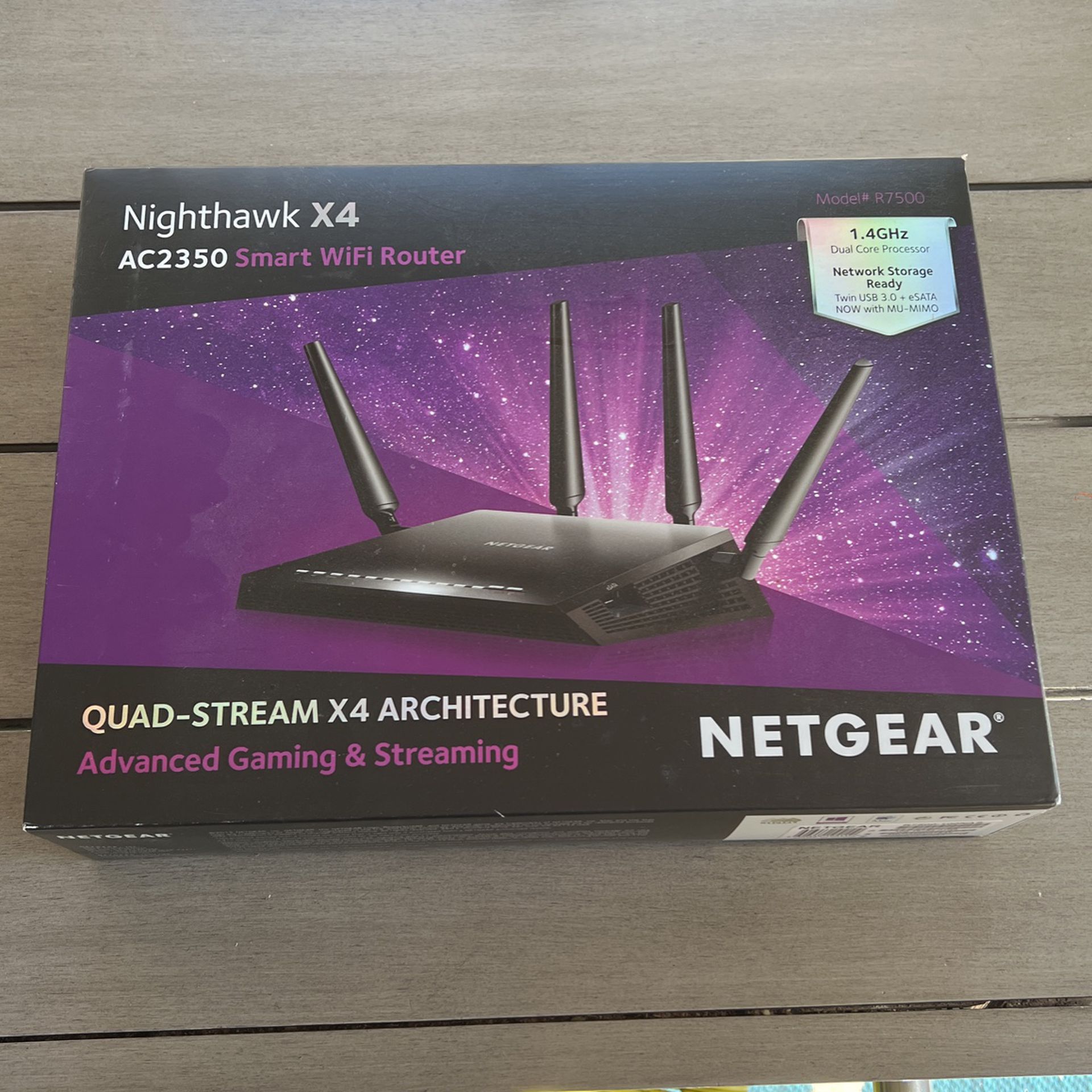 Netgear Nighthawk X4 AC2350 Smart Wifi Router R7500 Advanced Gaming & Streaming