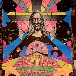 Psychedelic JC Superstar Poster w/Black Light 