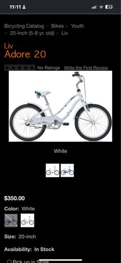 Girls 20 inch bike Giant Liv Adore