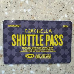 Coachella WK 1 Shuttle Pass