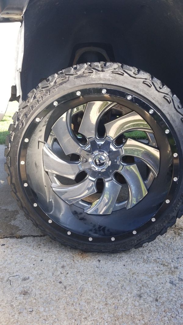 24x14 fuel cleaver rims and tires for Sale in Kansas City, KS OfferUp
