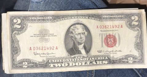 Two Dollar Bill From 1953