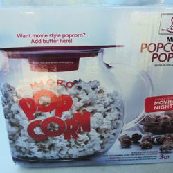 New In Box Pop Corn Microwave Maker