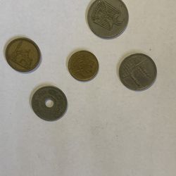 Five Rare Old Egyptian Coins