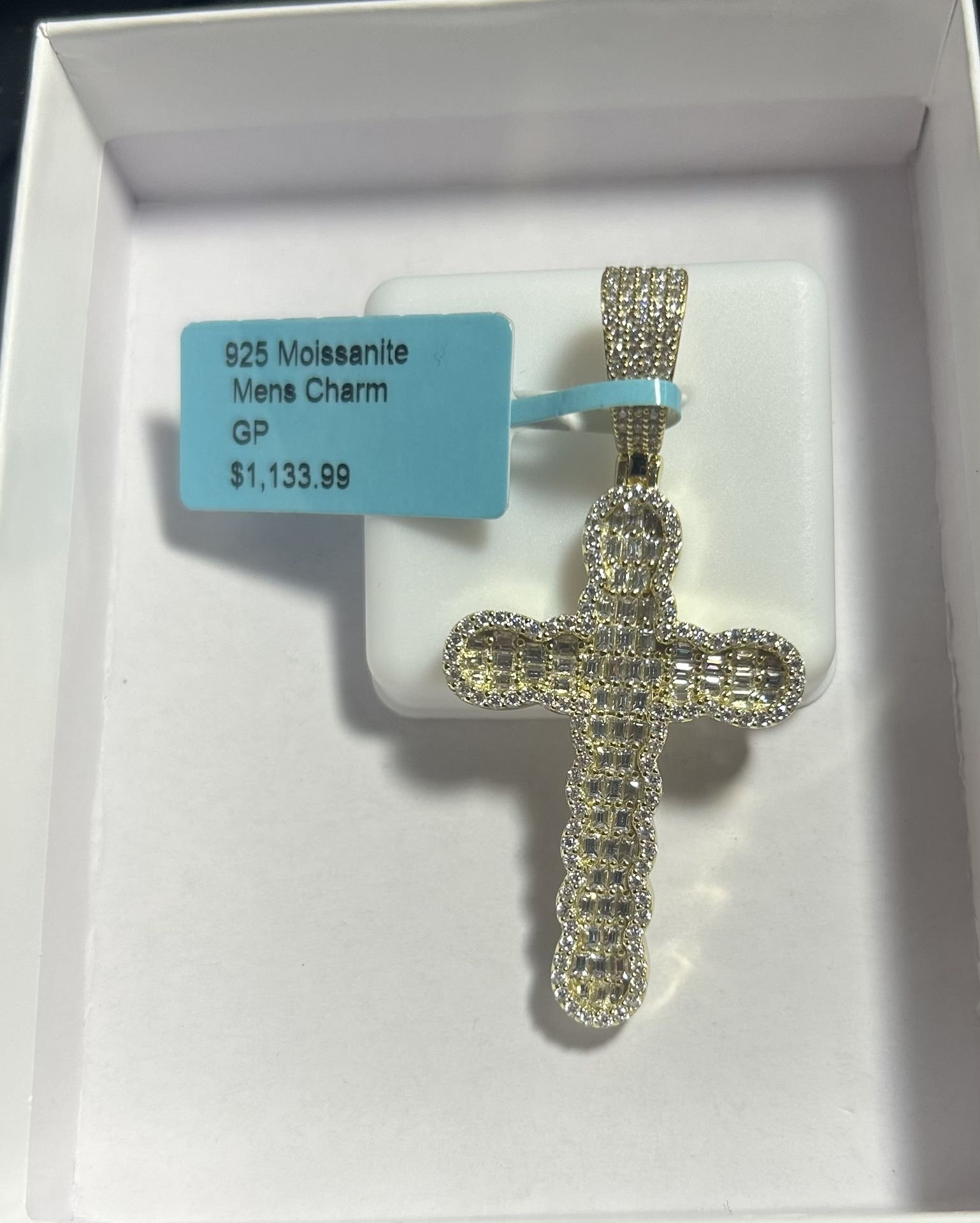3.5 Ct Mossanite Cross Pendent