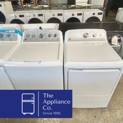 GE Top Load Washer & Gas Dryer Set