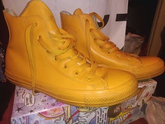 Converse hi top classics water resistance triple yellow