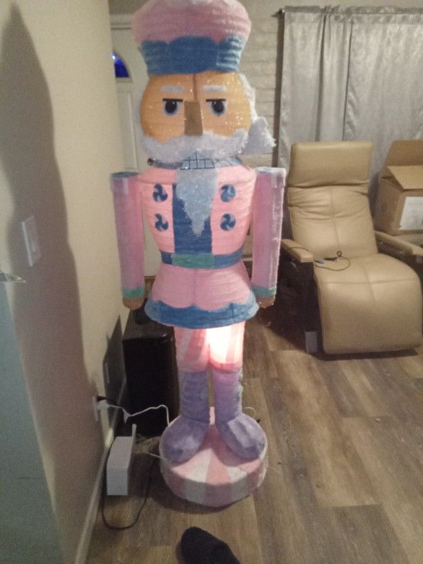 Nutcracker 6FT Clear Lights Indoor/Outdoor Use Asking $80 OBO