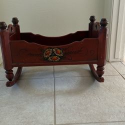 Solid Wood Doll Cradle