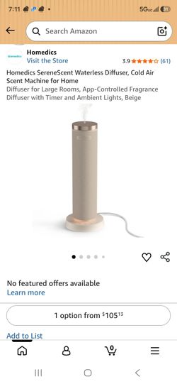 SereneScent Waterless Cold Air Diffuser