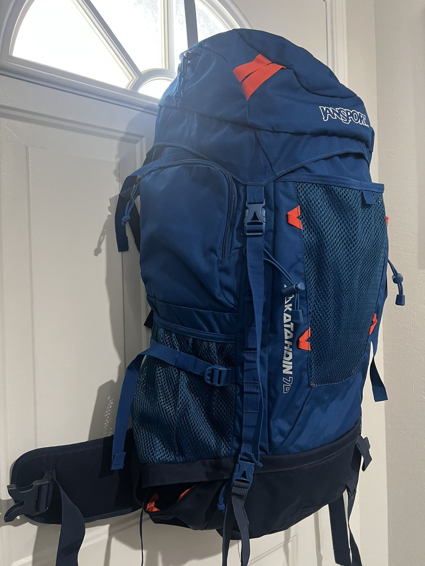 jansport 70 l backpack JanSport Hiking Backpack Katahdin 70L Outdoors Hiking Camping for Sale in  Schertz, TX