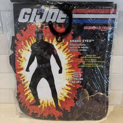 G.I. Joe Snake Eyes Adult Costume, Size XL