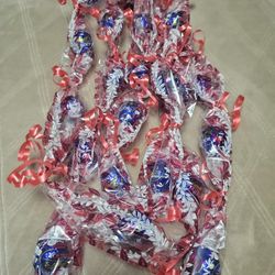 Graduation Candy Lei Red Blue Green