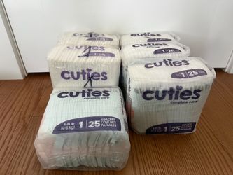 Cuties | Skin Smart, Absorbent & Hypoallergenic Diapers with Flexible & Secure Tabs