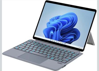 QUARK Bluetooth Keyboard for Microsoft Surface Go 1/2/3/4 – Backlit & Trackpad